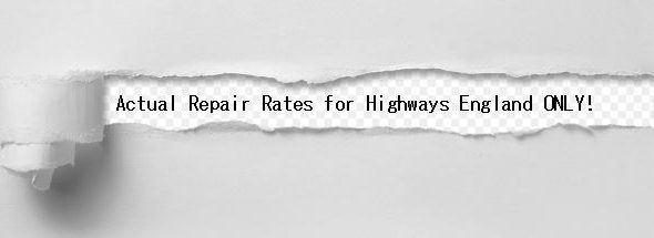 Highways England Repair Rates